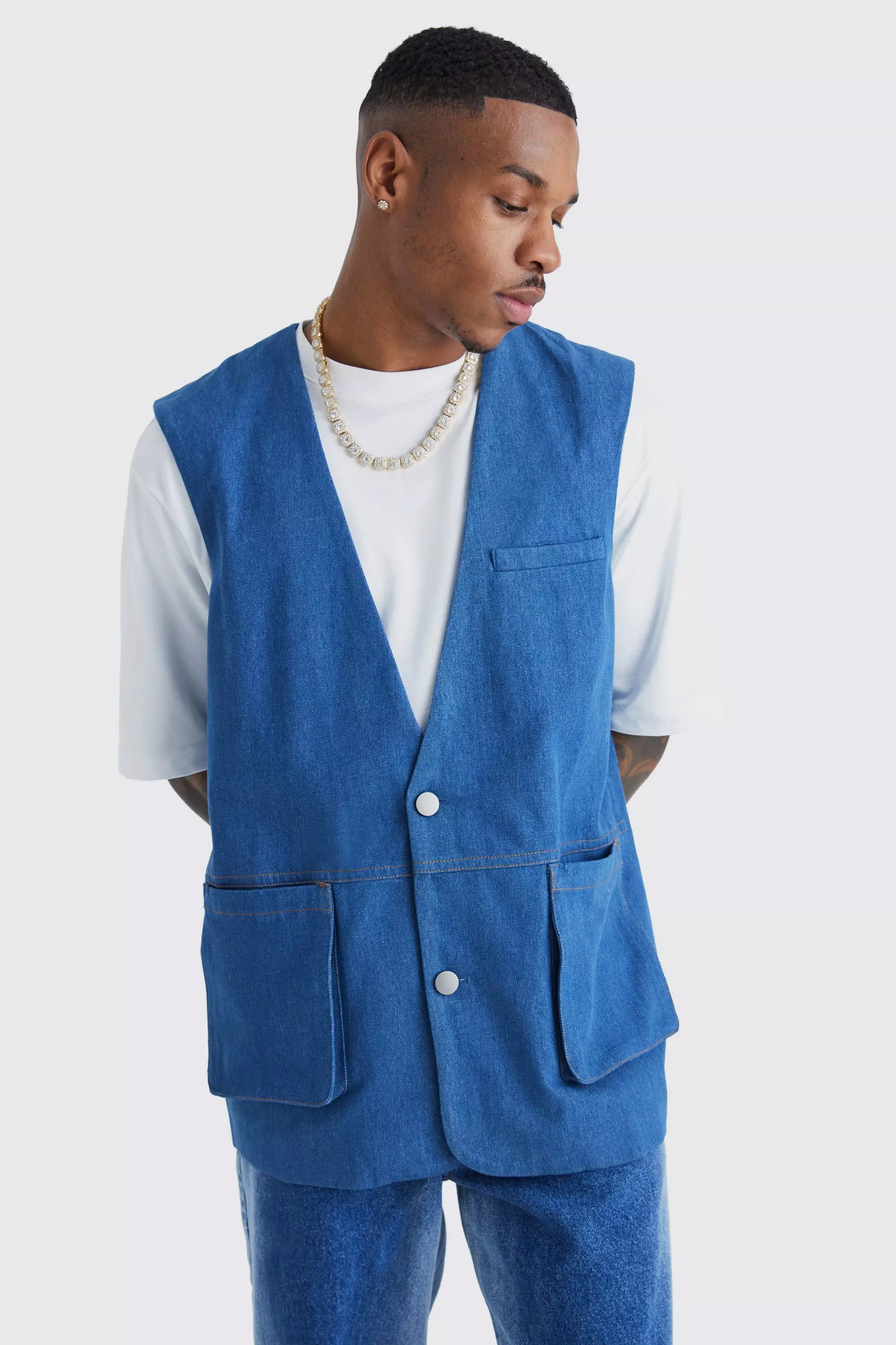 Jean waistcoat outlet